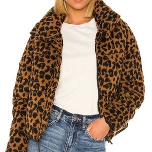 Apparis Paula Puffer Leopard Jacket